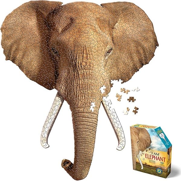 Madd Capp I Am Elephant, Animal Shaped 700* Piece Jigsaw Puzzle