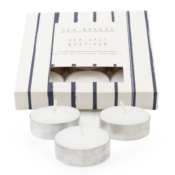 Sea Salt & Vetiver Scented Tealights