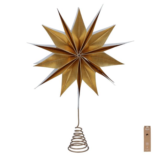 Paper Tree Topper 34cm - Gold Star