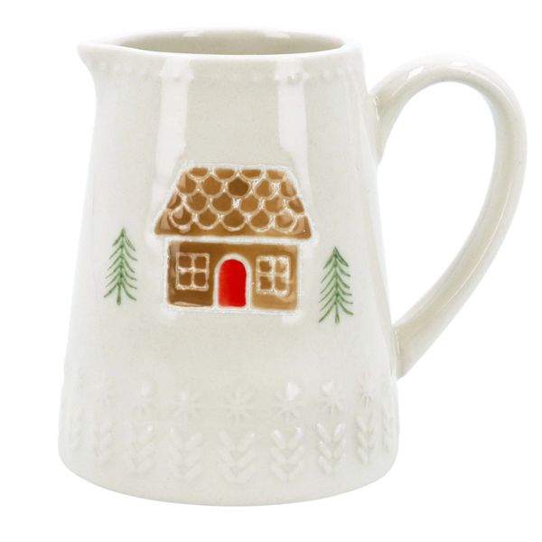 Stoneware Mini Jug 8cm - Gingerbread House