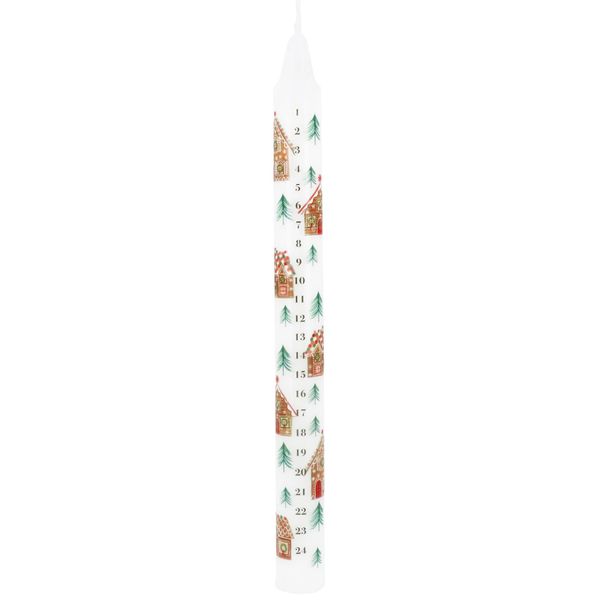 Taper Candle 23cm - Gingerbread House Advent