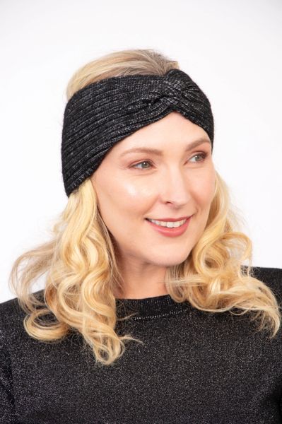 Knitted Headband - Black, Ribbed Product Code: 5038B