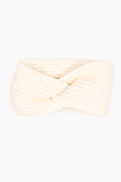 Knitted Headband - Cream, Ribbed Product Code: 5038CR