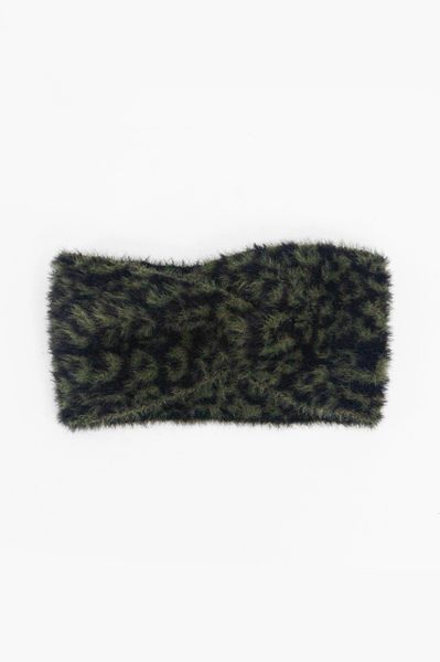 Chesca Knotted Headband - Khaki, Leopard Product Code: 5037KH