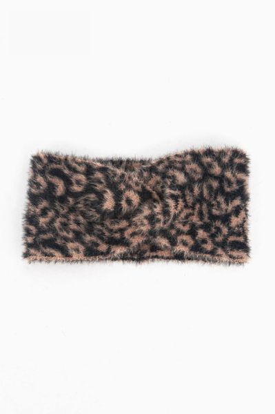 Chesca Knotted Headband - Neutral, Leopard Product Code: 5037NEU