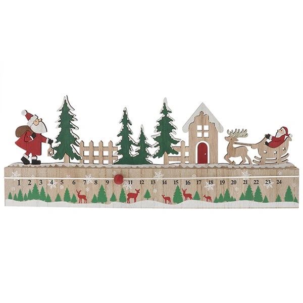 Christmas Craft Santa On Sleigh Countdown