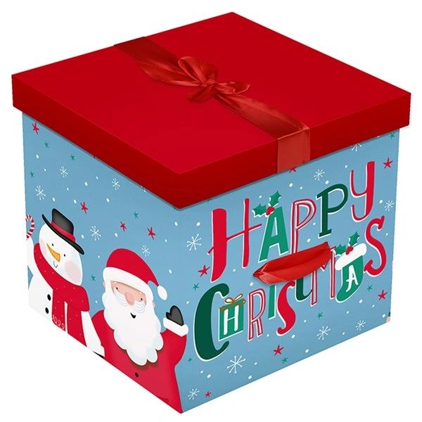 Cute Merry Christmas Square Gift Box