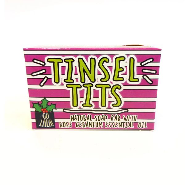 TINSEL TITS CHRISTMAS SOAP BAR