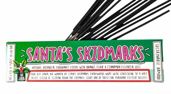 SANTA’S SKIDMARKS – CHRISTMAS FUNNY SMELLS FRAGRANCE STICKS