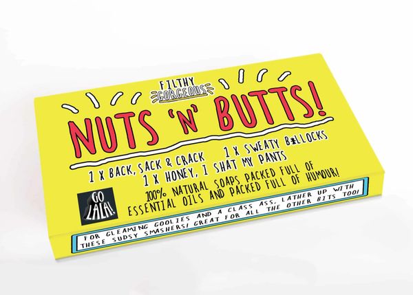 Nuts ‘n’ Butts – Gift Set of 3 Soaps