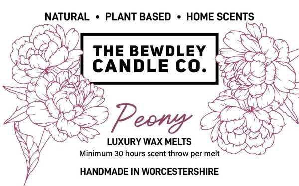 Peony Luxury Wax Melts x 4 Buttons