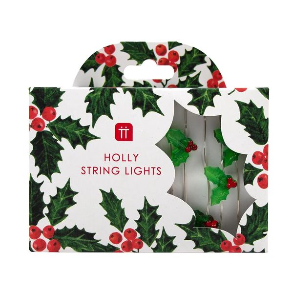 Botanical Holly String Lights 3m