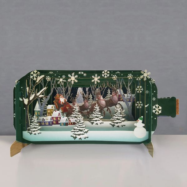 Christmas Scene 3D Card XMIB118