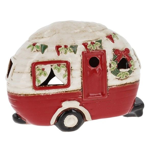 Village Pottery Xmas Caravan Tealight