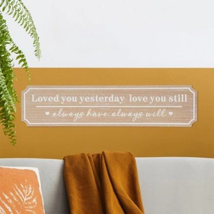 LOVE YOU WOODEN PLAQUE