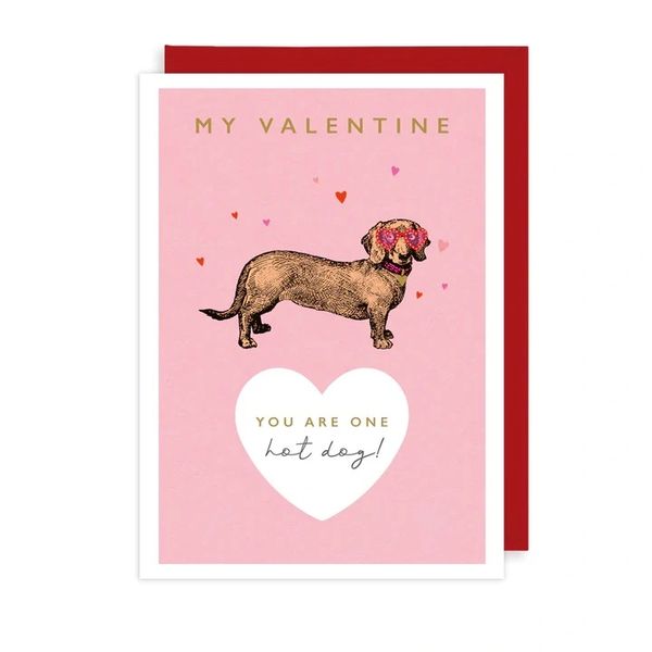 You're One Hot Dog Valentine's Day Card NRV03