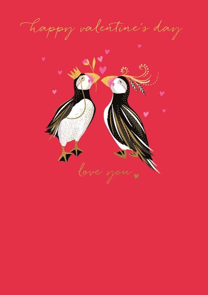 Puffins Valentines SAMV27