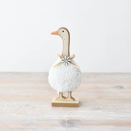 STANDING DUCK FIGURINE, 18CM