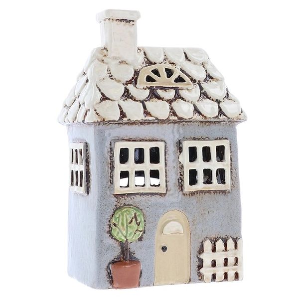 Village Pottery Garden House Grey Tealight