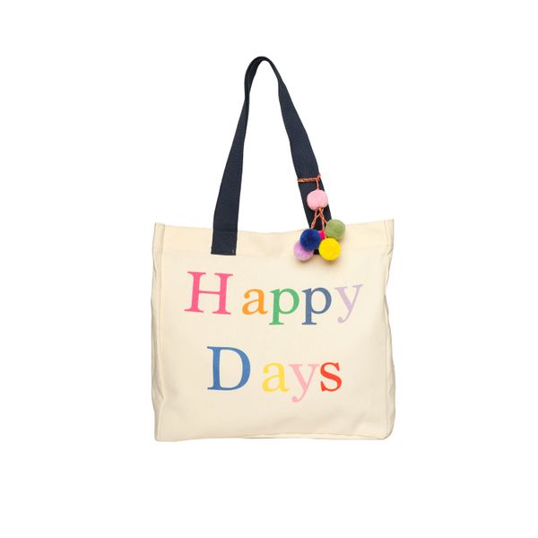 Zelly Cotton Tote Constellation Bag - Happy Days