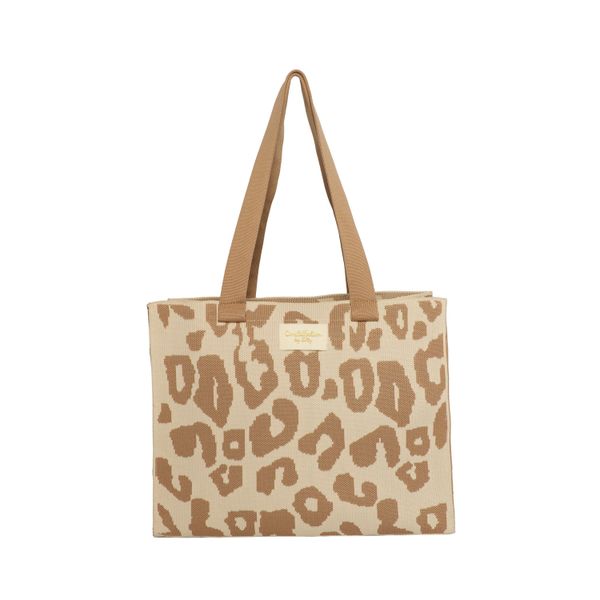 Zelly Woven Tote Bag Constellation Collection - Animal Taupe