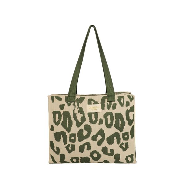 Zelly Woven Tote Bag Constellation Collection - Animal Green