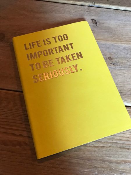 Cloud Nine Life is Too... A5 notebook (lined)