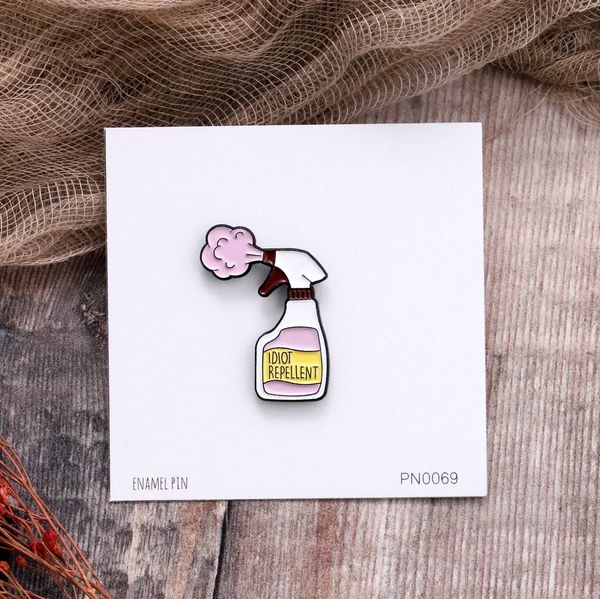 Idiot Repellent Enamel Pin