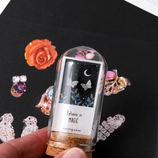 Crystal inlaid butterfly BELIEVE IN MAGIC