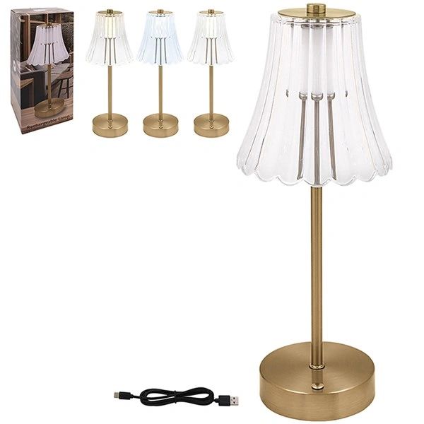 LED Touch Lamp Gold Traditional