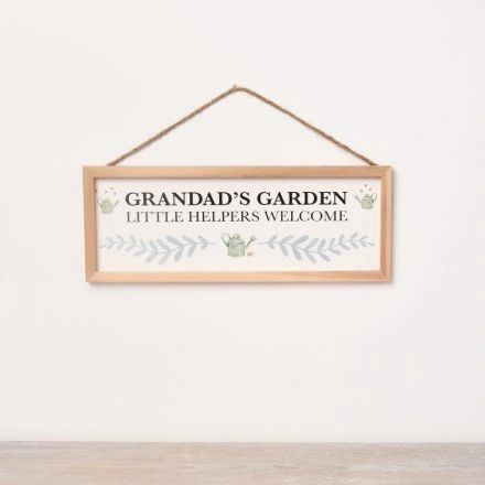 GRANDAD'S GARDEN SIGN, 25CM