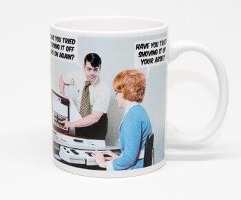 Have You Tried Turning It Off And On Again Funny Mug by Dean Morris Cards
