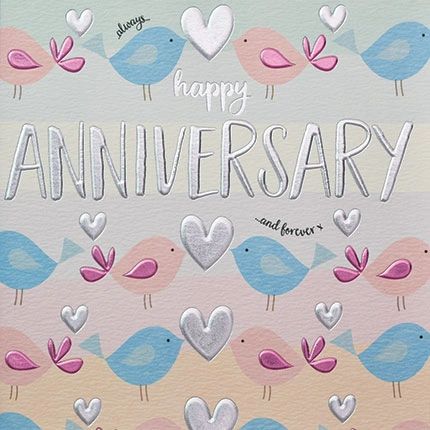 Birds Anniversary Card Q827 | mooch