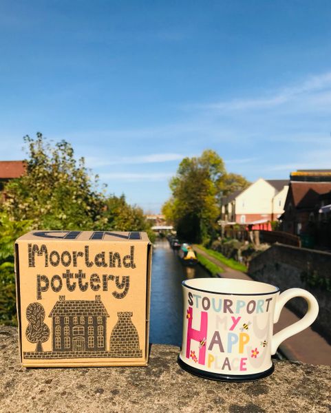 My Happy Place 'STOURPORT' Mug by Moorland Pottery