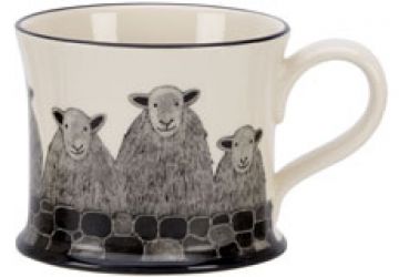 Sheep Herd Mug by Moorland Pottery