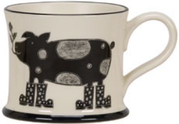 Romantic Swine Mug By Moorland Pottery