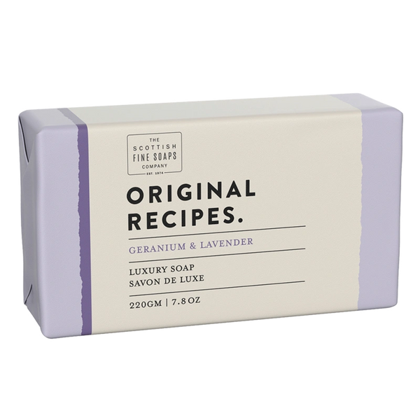 GERANIUM & LAVENDER LUXURY SOAP