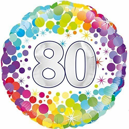 80th Birthday Balloon 18" - choose design
