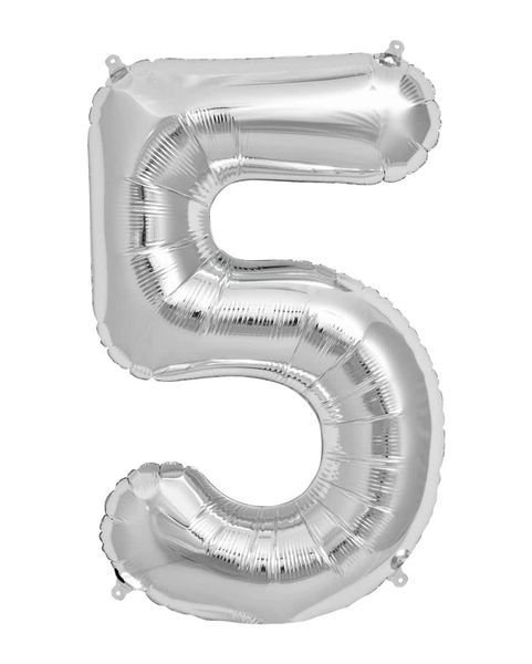 Giant Number 5 Balloon