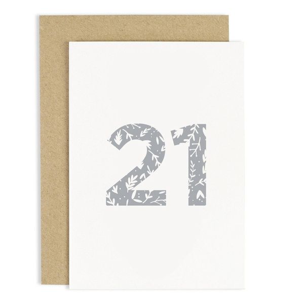 21st Card By Old English