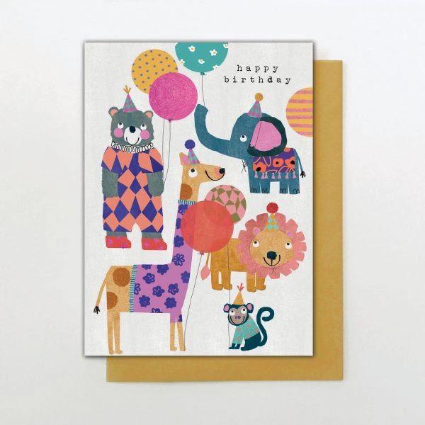 Animals Balloons Card