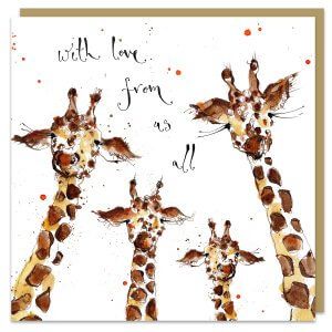 Giraffes From Us All Card FF16