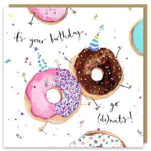 Doughnuts Birthday card FF81