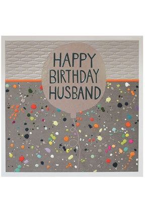 Happy Birthday Husband Jumbo Card JJ1857