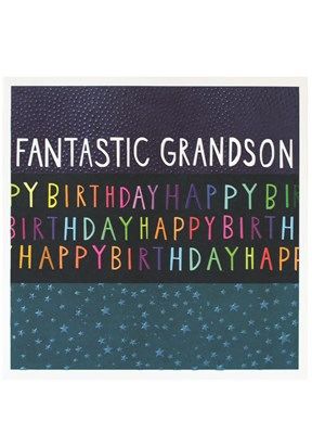 Fantastic Grandson Jumbo Card jj1859