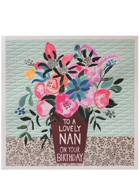 Lovely Nan Birthday Jumbo Card