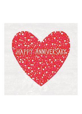 Happy Anniversary Hearts Jumbo Card JJ1873