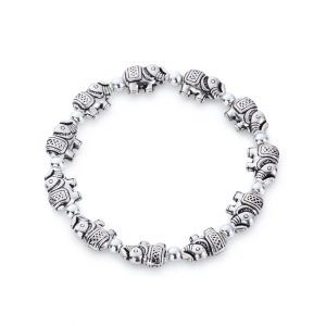 Elephant bead stretch bracelet