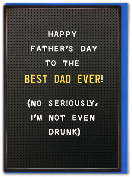 BEST DAD EVER FATHER'S DAY CARD board095