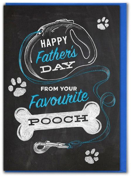 FAVOURITE POOCH FATHER'S DAY GREETINGS chalk082